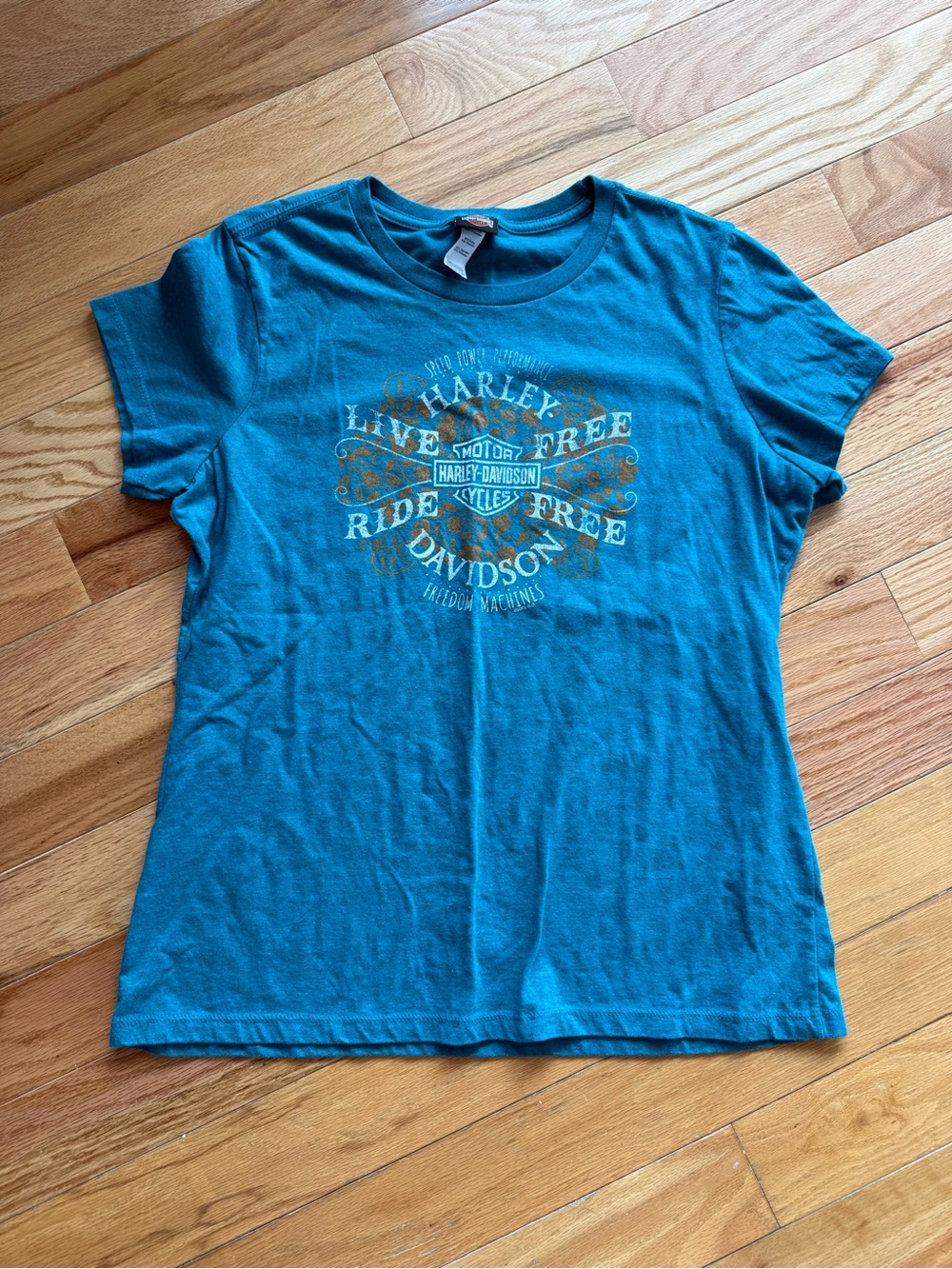 Harley-Davidson Teal Graphic Short Sleeve Tee